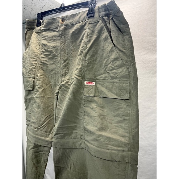 Berkley Convertible Cargo Pants Hiking Outdoor‎ Zip Off Olive L/G (36-38) - Picture 1 of 8